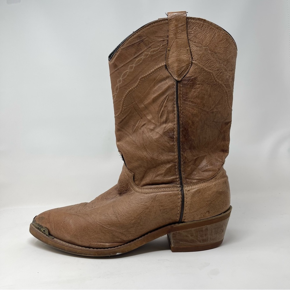 Vintage Re-enforced Toe‎ Workwear Cowboy Boots USA Made | Oil Slip Resistant - Picture 5 of 12